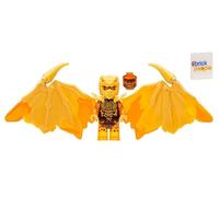 LEGO Ninjago Crystalized: Cole Golden Dragon Minifig con espada de cristal