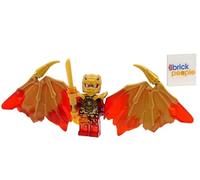 LEGO Ninjago Crystalized: Kai Golden Dragon Minifig con espada de fuego