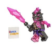 LEGO Ninjago Crystalized: Minifigura de guardia de vengestone con lanza de vengestone