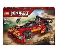 LEGO Ninjago Deportivo Ninja X-1: 15 Aniversario 71867 | Juguetes para chicos de 14+ años, maqueta de coche de carreras con moto y 3 minifiguras, regalo de cumpleaños, 691 piezas