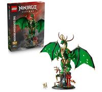 LEGO Ninjago Dragón Guardián - Kit de Maquetas - Figura Articulada de Dragón, Minifigura del Maestro Wu y Base de Exposición con Efecto de Roca - Regalo para Chicos de 14+ Años y Adolescentes 71847