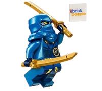 LEGO Ninjago Dragons Rising: Jay Minifigura con espadas duales, Ninja azul a partir de 6 años