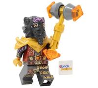 LEGO Ninjago Dragons Rising: Minifigura de Lord Ras con martillo dorado