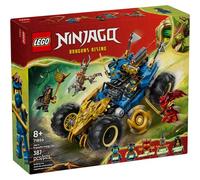 LEGO Ninjago 2en1 Coche Transformable de Jay - Camión con 5 Minifiguras Inc. Kai y NYA - Armas Ninja Inc. Shuriken, Espadas Catana de Juguete - Regalo para Niños de 8+ Años y Fans de la Serie - 71856