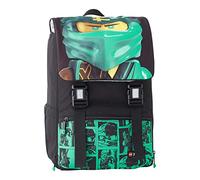 LEGO Ninjago Escolar Extensible, Mochila Unisex niños, Verde, 32L