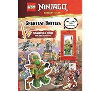 LEGO® NINJAGO®: Greatest Battles Search & Find Sticker Activity Book (with Lloyd minifigure and Golden Sabre)