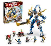 LEGO NINJAGO Jay's Titan Mech 71785, juego de figuras de acción grandes, juguete de batalla para niños, niños y niñas con 5 minifiguras y juego de ballesta de tiro con tachuelas