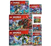 LEGO Ninjago Juego de 7 piezas: 71838 Kais Motorranen, 71839 Arins Spinjitzumech, 71842 Rontu el Dragón Maestro, 71843 Rogues Mech-Dragonjer, 71844 Ninja, 71845 Lloyds Jet-Mech y 30650 Kai I