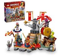 LEGO NINJAGO - Juego de arena de batalla de torneo con 6 minifiguras, juguete de acción para niños, juego de construcción de juguete ninja, idea de regalo de cumpleaños para niños y niñas de 7 años en