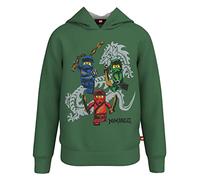 LEGO Ninjago Jungen Kapuzenpullover Hoodie LWStorm 103 Sudadera con Capucha, 884 Dark Green, 92 para Niños