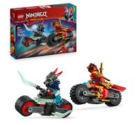LEGO NINJAGO Kai’s Motorcycle Speed Race Set - 2 Ninja Motorbike Toys with Spinn