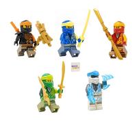 LEGO Ninjago: LEGO Ninjago Combo Set: 5 Core Ninja Minifgures (Lloyd, Jay, Cole, Zane y Kai)