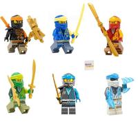 LEGO Ninjago: LEGO Ninjago Combo Set: 6 Minifgures ninja núcleo (Lloyd, Jay, Cole, Zane, NYA y Kai)