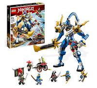 LEGO Ninjago Meca Titán de Jay, Figura de Acción Grande, Juego de Acción y Batalla para Niños Pequeños con 5 Minifiguras y Espada de Juguete, Set 2023 71785