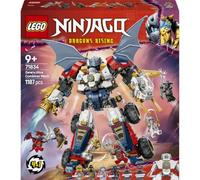 LEGO Ninjago Meca Ultra Combo de Zane Set de Construcción “4 en 1” con Coche de Juguete, Avión Jet y Figura de Dragón, Juego Ninja con 6 Minifiguras, Regalo para Niños y Niñas de 9 Años o Más 71834