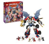 LEGO Ninjago Meca Ultra Combo de Zane Set de Construcción “4 en 1” con Coche de Juguete, Avión Jet y Figura de Dragón, Juego Ninja con 6 Minifiguras, Regalo para Niños y Niñas de 9 Años o Más 71834