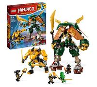 LEGO Ninjago Mechs del Equipo Ninja de Lloyd y Arin con 2 Figuras de Acción Combinables y 5 Minifiguras, Juego de Combate de Ninjas para Niños y Niñas 71794
