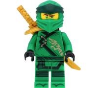 Lego Ninjago - Minifigura de Lloyd (Legacy) con armadura de hombro y espadas
