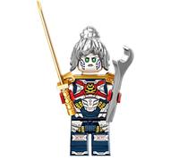 LEGO Ninjago: Minifigura PIXAL con llave inglesa y Katana dorada P.I.X.A.L.