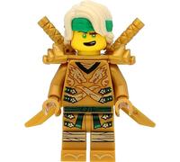 LEGO Ninjago Lloyd - Minifigura con armadura de hombro y espadas
