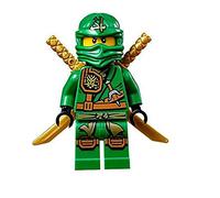LEGO Ninjago Minifigure - Lloyd Zukin Robe Jungle Green Ninja with Dual Gold Swords (70749)