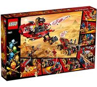 LEGO Ninjago - Navío de Tierra Juguete de construcción de Vehículo todoterreno Ninja, incluye Varios Guerreros Samurai, Novedad 2019 (70677)