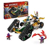 LEGO NINJAGO Ninja Team Combo Vehicle 4-in-1 Ninja Adventure Toy, with 2 Motorbi