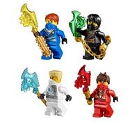 LEGO® Ninjago: Ninja's set of 4 - Cole, Jay, Kai, Zane Techno Robe Minifiguras