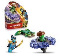 LEGO Ninjago NYA vs. Spinner del Monstruo Mutante - Spinner de Juguete - Peonza con Lanzador y 2 Minifiguras con Armas Ninja - Regalo de Cumpleaños para Niños de 6+ Años y Fans de la Serie - 71849
