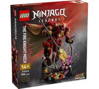 LEGO NINJAGO Meca Caballero del Fuego - Juguete de Construcción con Figura Articulada, 2 Minifiguras (inc. Kai) y Monstruo Marino - Kit de Maqueta - Regalo para Chicos de 14+ Años y Adolescentes 71846