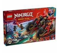LEGO Ninjago Vehículo de Combate Ninja - Set de Construcción Transformable a 2 Motos Ninja y Avión Reactor de Juguete - 6 Minifiguras Inc. Kai y Cole - Regalo para Niños de 8+ Años 71844