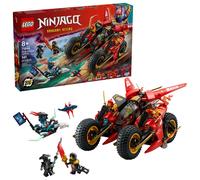 LEGO Ninjago Vehículo de Combate Ninja - Set de Construcción Transformable a 2 Motos Ninja y Avión Reactor de Juguete - 6 Minifiguras Inc. Kai y Cole - Regalo para Niños de 8+ Años 71844