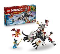 LEGO NINJAGO Zilvar y Bestia Dragón Grimtak - Figura Articulada y 3 Minifiguras inc. Kai y Nya con Armas Ninja - Regalo de Cumpleaños para Niños de 7+ Años y Fans de El Renacer de los Dragones - 71863