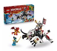 LEGO NINJAGO Zilvar y Bestia Dragón Grimtak - Figura Articulada y 3 Minifiguras inc. Kai y Nya con Armas Ninja - Regalo de Cumpleaños para Niños de 7+ Años y Fans de El Renacer de los Dragones - 71863