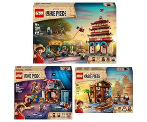 Lego One Piece 75636 75636 - Tienda de circo de Buggy el payaso y 75638 Showdown en el parque Arlong Park