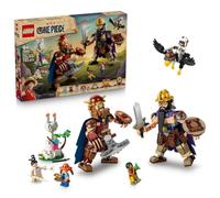 LEGO One Piece Dorry vs. Brogy: Gigantes de Little Garden - Juguete Interactivo con 2 Figuras de Acción y 5 Minifiguras Inc. Zoro y Usopp - Regalo para Niños y Niñas de 9+ Años - 75644