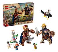 LEGO One Piece Dorry vs. Brogy: Gigantes de Little Garden - Juguete Interactivo con 2 Figuras de Acción y 5 Minifiguras Inc. Zoro y Usopp - Regalo para Niños y Niñas de 9+ Años - 75644