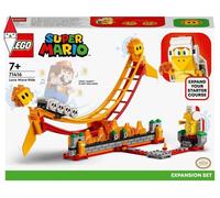 LEGO 71416 Super Mario Set de Expansión: Gran Ola de Lava, Hermano Fuego y 2 Gotas de Lava, Coleccionable Mario Bros, Juguete de Construcción, Combinar con Pack Inicial