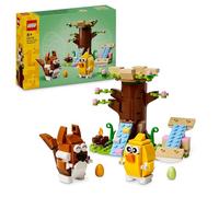 LEGO Parque Primaveral de Animales Juguete de Construcción con Figuras de Pájaro y Ardilla, Juego Infantil con Casa del Árbol, Huevos de Pascua, Regalo para Niños y Niñas de 8 Años o Más 40709