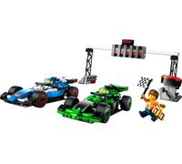 LEGO Parrilla de F1 con Coches de Carreras VCARB y Sauber