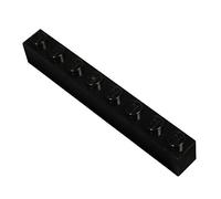 LEGO Piezas y piezas: ladrillo negro 1x8 x20