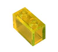 LEGO Piezas y Piezas: Transparente Amarillo 1x2 Ladrillo x100