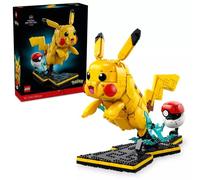 LEGO Pokémon Pikachu y Poké Ball - Maquetas para Construir para Adultos - Figura Articulada de Anime con Base de Exposición - Decoración Gamer de Escritorio - Regalo Coleccionable - 72152