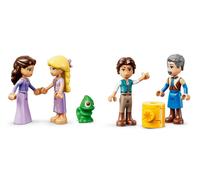 LEGO | Princesas Disney Castillo de Rapunzel de Juguete - Decoración del Dormitorio - 4 Mini Muñecos y Figura de Camaleón - Regalo de Cumpleaños para Niñas de 6+ Años y Fans de Enredados - 43297