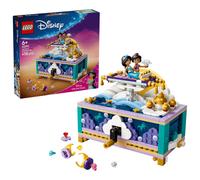 LEGO | Princesas Disney Joyero de Jasmine - Juguete de Aladdin con 2 Mini Muñecos, 2 Anillos y Lámpara del Genio - Decoración para la Habitación - Regalo para Niñas de 6+ Años y Fans - 43295