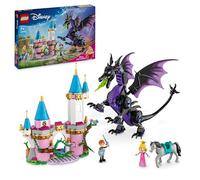 LEGO | Princesas Disney Maléfica en Forma de Dragón de Juguete de Construcción, Regalo para Niñas y Niños de 7 Años o Más Fans de La Bella Durmiente con Mini Muñeca de Aurora 43240