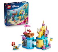 LEGO | Princesas Disney Mini Palacio Mágico de Ariel - Castillo de Juguete de La Sirenita con Micro Muñeca - Figuras de Animales de Sebastián y Flounder - Regalo para Niñas de 5+ Años - 43285