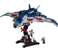 LEGO Marvel Quinjet de Vengadores: La Era de Ultrón - Avión de Juguete de Superhéroes con Moto y 5 Minifiguras inc. Iron Man, Viuda Negra y Ojo de Halcón - Regalo para Niños y Chicos de 12+ Años 76325