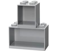 LEGO Regal Brick Shelf 8+4, Set, Estante gris claro