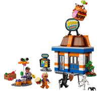 LEGO Fortnite Restaurante Hamburrrguesa - Juguete de Construcción con Minifiguras de Bombardera Playera, Caudillo Cárnico, Esqueleto y Parco - Regalo Gamer para Niños y Niñas de 10+ Años 77076